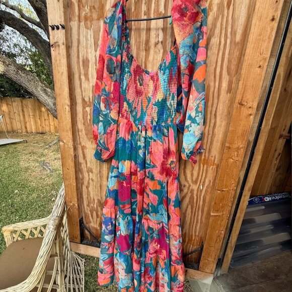 Flying Tomato Floral Dress (Size 1X) - Picture 3 of 5